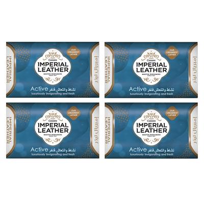 Cussons Imperial Leather Soap 175 G Active Bathing Bar, Rich Creamy Lather, Long-lasting Fragrance (pack of 4)