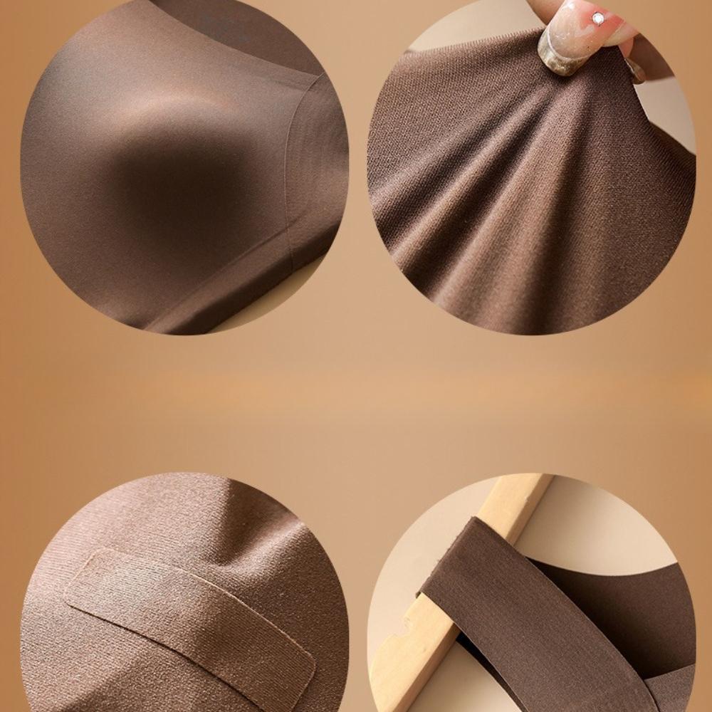 Wide Strap Camis Women Solid Color U Neck Crop Tops Fashion Padded Tube Top Female Sleeveless Camisole