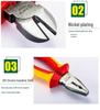 SATA VDE Insulated High Voltage Diagonal Cutting Pliers 6" & 7"