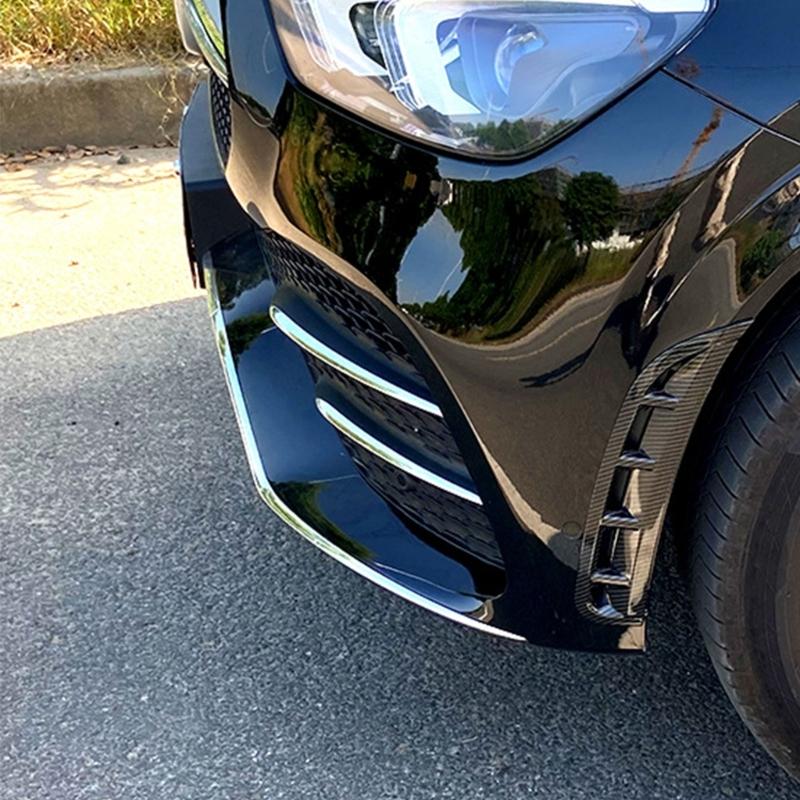 1 Pair Front Bumper Air Intake Accent Set, ABS Trim with Open-Section Detailing for W167 Both Corresponding Sides