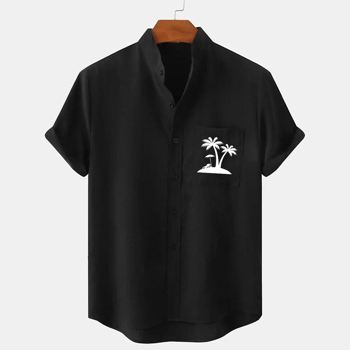 

Мужские модные льняные рубашки с коротким рукавом, повседневные свободные рубашки большого размера XXXL