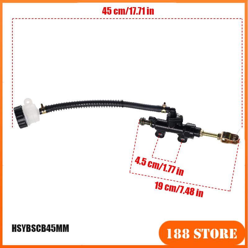 Universal Motorcycle Rear Brake Pump Hydraulic Master Cylinder For ATV 50-250CC Pit Dirt Bike