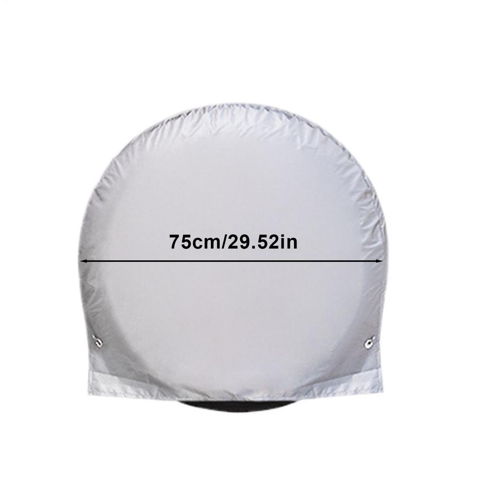 

Tire Covers For Trailers UV Resistant Tire Cover UV Resistant Sun Rain Snow Tyre Protector Fits 27-29in Tires Automotive Wheel серебряный