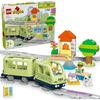 LEGO DUPLO Adventure Train Toy Set for Kids 1.5 To 4 Years Old Building Blocks Educational Play Vehicle 10427