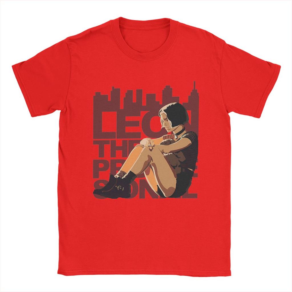 Mathilda Leon The Professional T-Shirt Men Movie Casual Cotton Tees Round Neck Short Sleeve T Shirts Plus Size Clothing