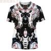 Men's 3D T-shirt Hip Hop Round Neck Short Sleeve Top Abstract Harajuku Men's T-shirt