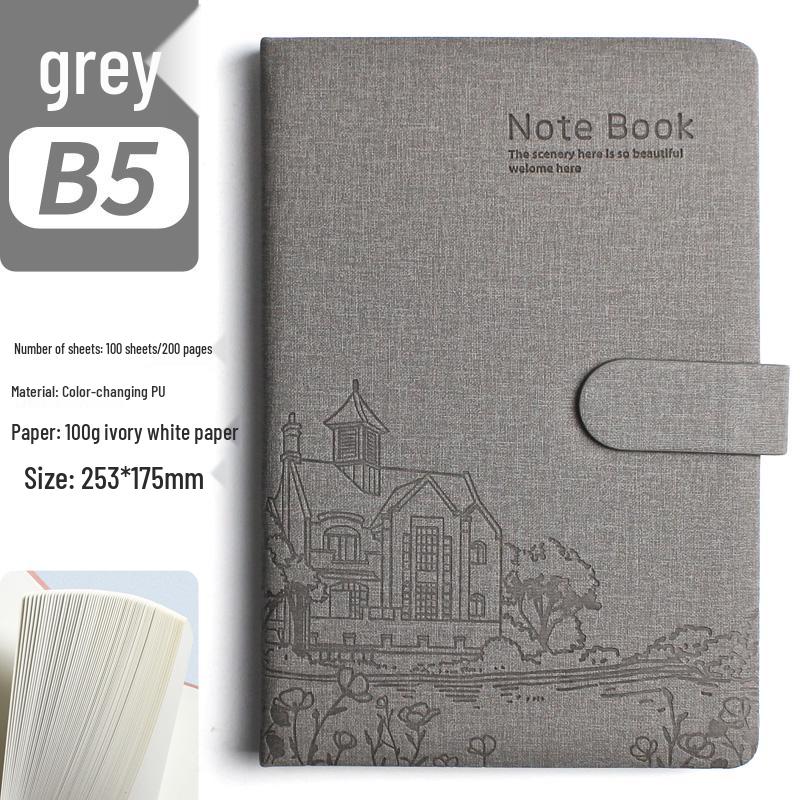 Thickened A5 Literary Style Hardcover Notebook - Cute Girly Heart Planner, Creative Journal Diary B5 Size.