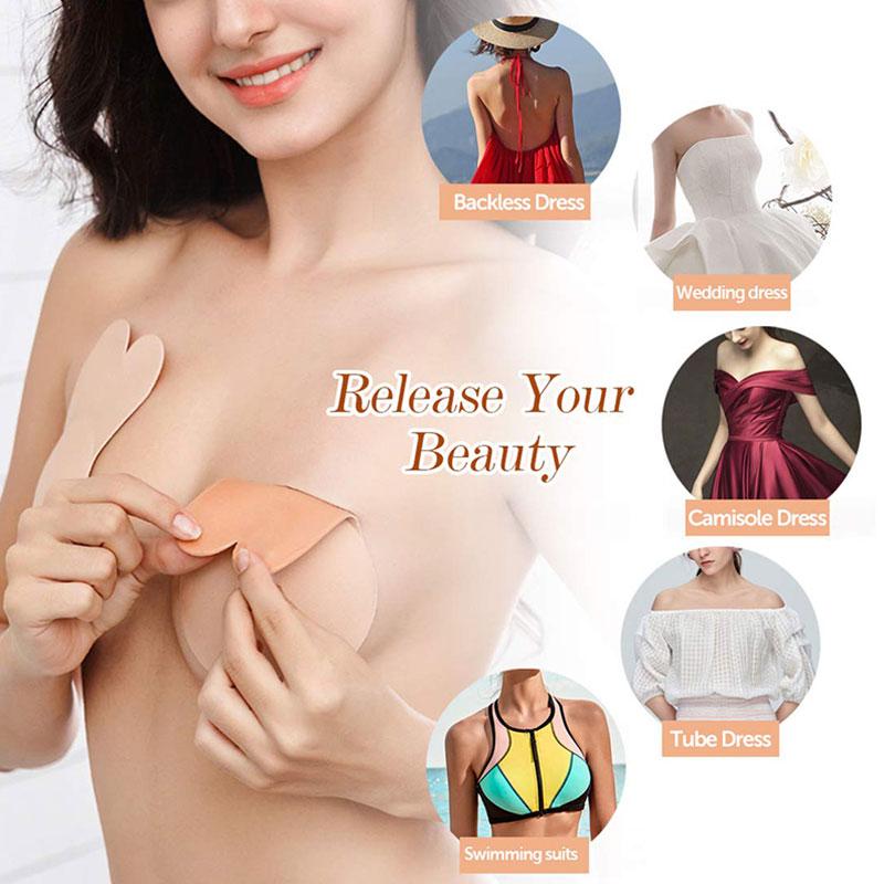 MODA 2024 Nuovo Nastro Solleva Seno Reggiseno Adesivo Invisibile Donna Accessori Abito da Sera Adesivi Costume da Bagno Costume da Bagno Cuscinetti per Capezzoli