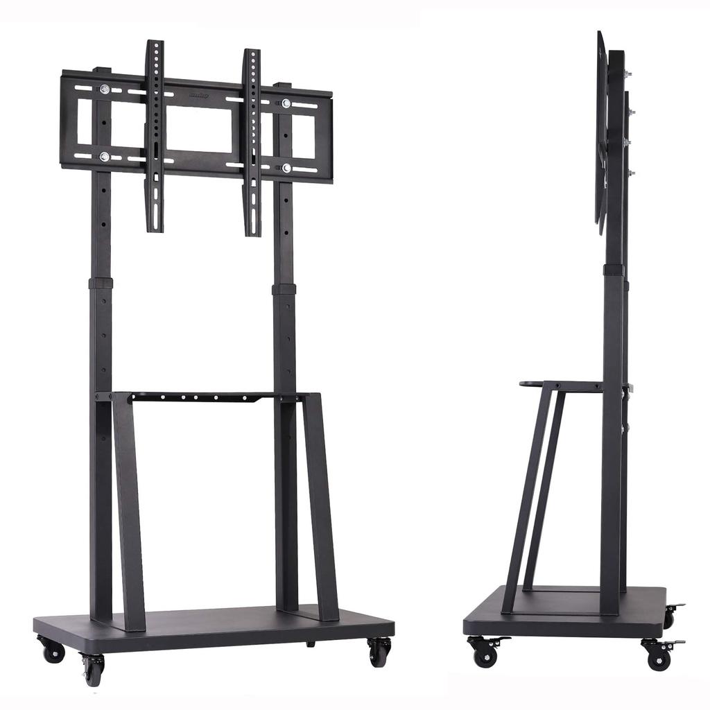 UNHO TV Stand with High Large Compatible with Wall Mounted TV Load Capacity Height TV Mobile Display Stand Casters, Type, TV, 32-80 Inches, Stand,
