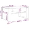 Artisan Oak Coffee Table 92 x 53 x 45 cm Wood Based Material