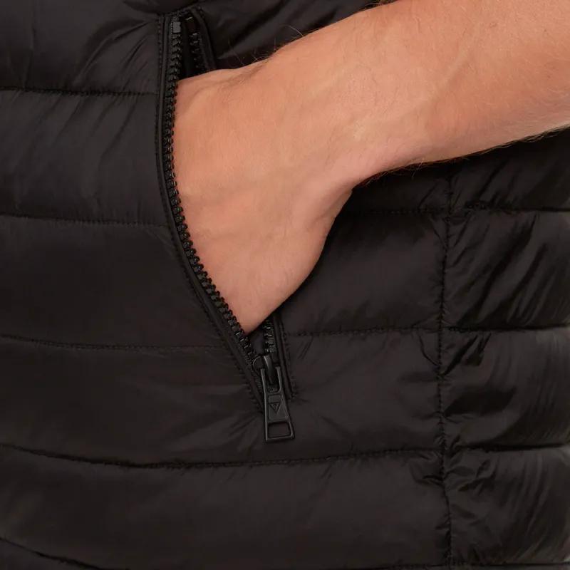 Guess Mini Triangle sleeveless jacket polyester Black
