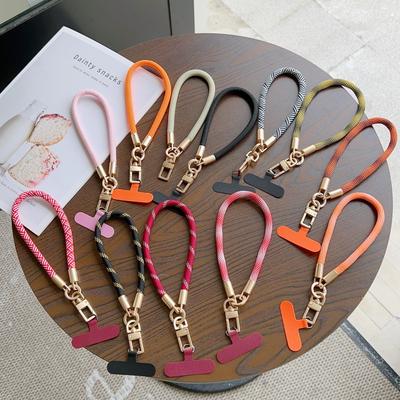 Colorful Tuhao Gold Braided Mobile Phone & Water Cup Lanyard Bracelet
