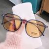 Occhiali fotocromatici alla moda Uomo Donna Occhiali miopia oversize quadrati Occhiali da vista miopi che cambiano colore all'aperto