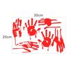 Imitation Blood Hand Foot Luminous Print Stickers Waterproof Horror Zombie Halloween Car Wall Door PVC Party Haunted House Decor