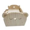 A71Z Lit de jeu en bois pour lit en bois universel Mini lit de jeu en bois DIY pour cadeau de la fête des enfants
