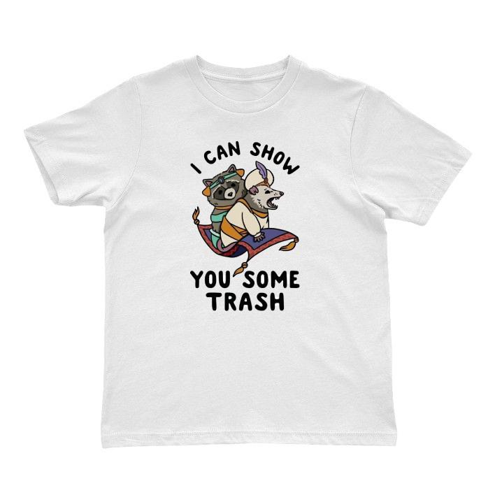Raccoon I Can Show You Some Trash Possum Pet Lover T Shirt Meme Gift Shirt Funny XL