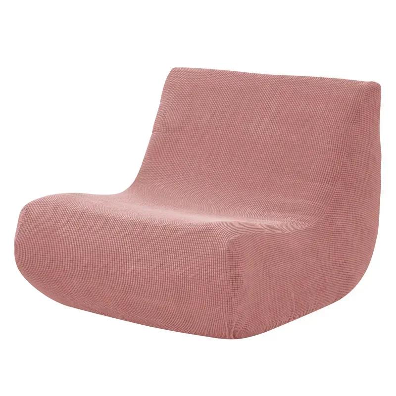 Stretch Polar Fleece Armless Sofa Cover Living Room Solid Lounge Couch Cover All-inclusive Copri Divano Fundas Para Sillones