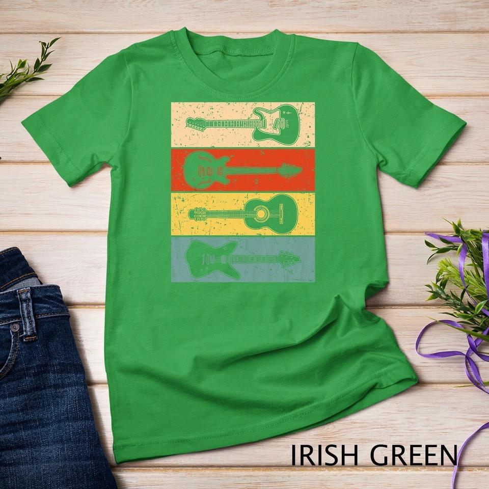 Cool Guitar For Men Women Vintage Guitar Lovers Guitarist T-Shirt Unisex T-shirt 4 2XL