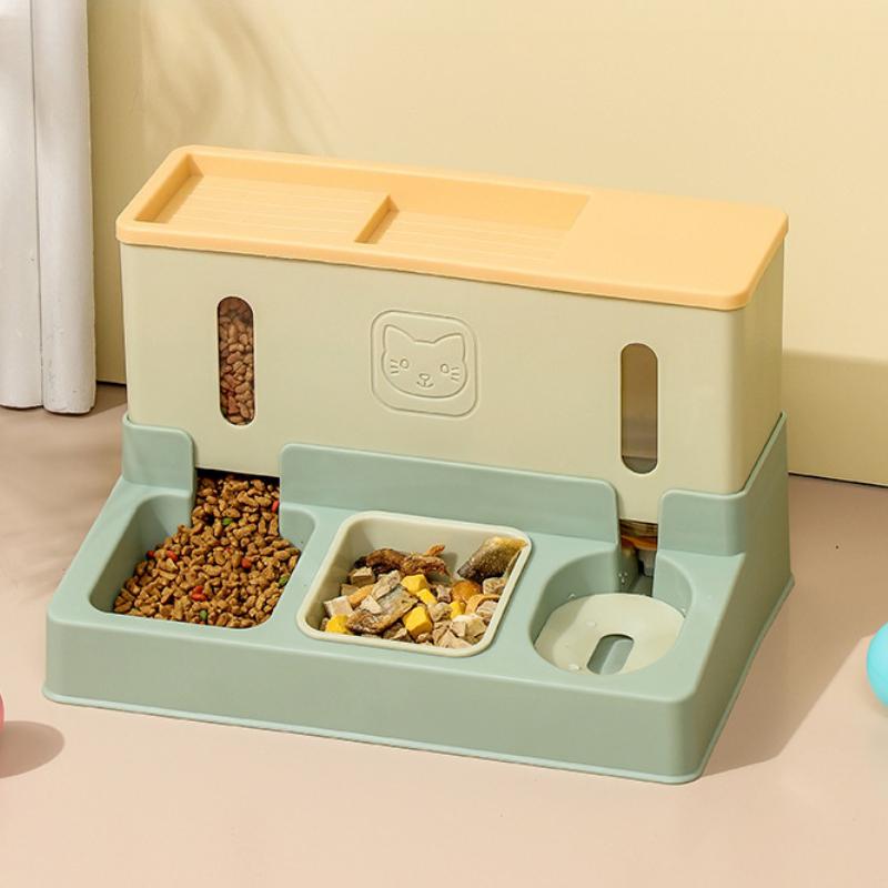 House Pet Cat Automatic Water Dispenser Dog Feeder Water Feeder Integrated Dog Pet Supplies зелёный