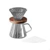 Pour over Coffee Maker 600ml Portable Glass Dripper for Camping Kitchen Cafe clear