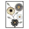 Wall Decoration "Florine" Metal 40 X 60 Cm Atmosphera