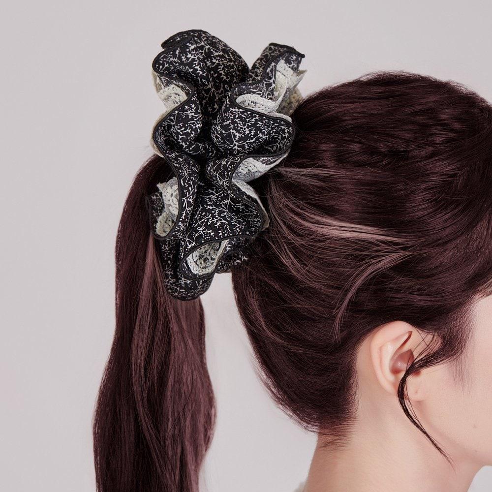 Patterned Lace Scrunchie Hair Scrunchie Ha896Hs