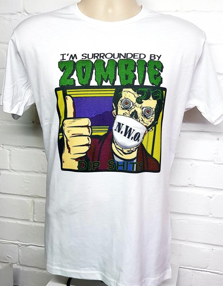 L Футболка Зомби, маска для лица - Мы - Сопротивление - Пробужденная Правда Заговор Унисекс Футболка XXXXL