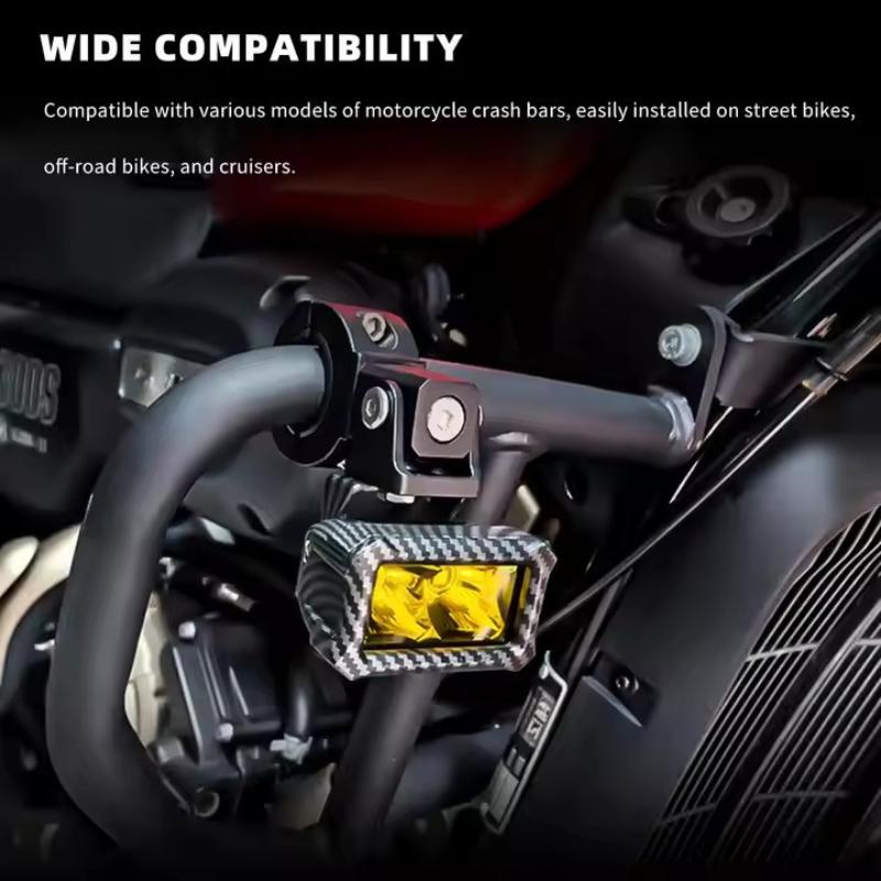 Adjustable Motorcycle Led Light Brackets Bumper Modified Headlight Mount Bracket Universal Mount Kit Internal Dia 18-32Mm