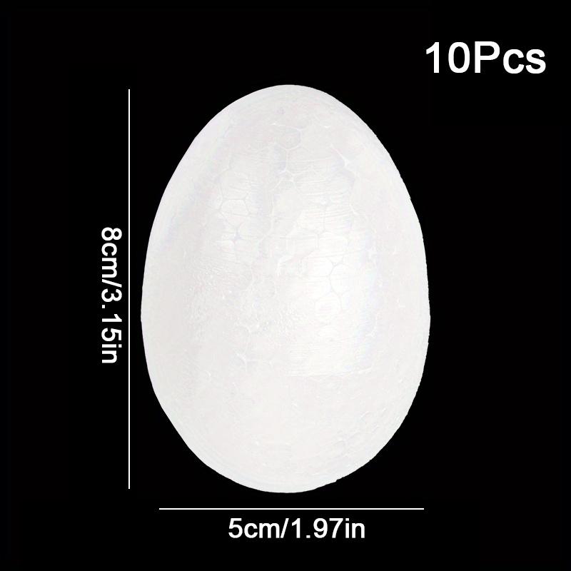 10PC White Easter Foam Egg DIY Painting Polystyrene Styrofoam Home Egg Balls Party Decoration Supplies Lightweight Handemade