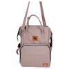 New SWISS MILITARY PU Backpack Storage Bag Large Unisex Light Brown SW24QXS008