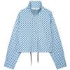 Giacca a pois Giacche da donna Mezza stagione Manica lunga oversize Capo esterno Aviatore Taglie forti Con zip Corto Cappotti