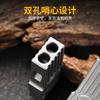 Titanium Dual-Tube Survival Whistle EDC Outdoor Gear Compact Emergency Signal Tool Hiking Camping Trekking