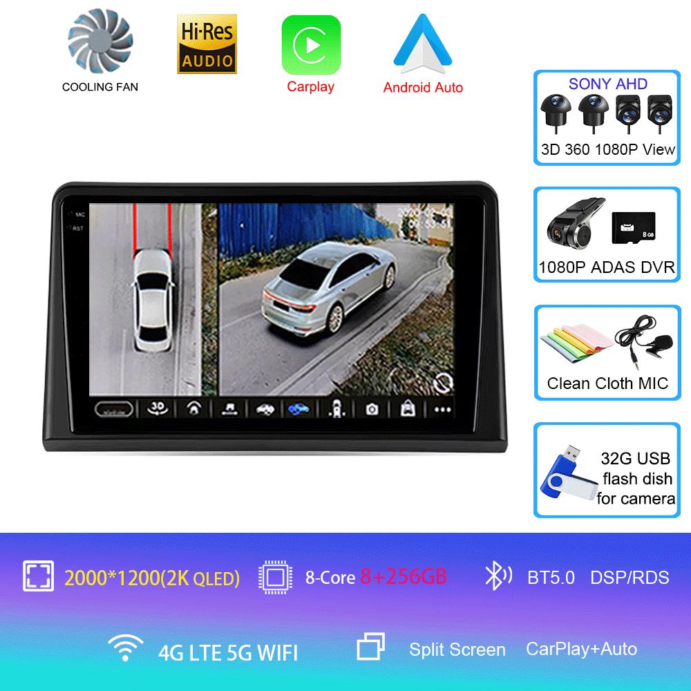 Android 14 Carplay Auto For Hyundai Sonata 7 LF 2017 2018 2019 GPS Multimedia Car Radio Player Stereo 360 Camera 4G+WiFi BT DSP