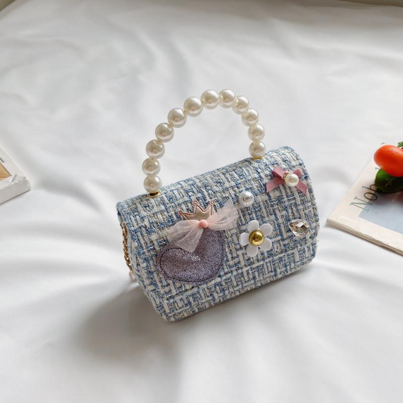 Adorable Korean Style Mini Pearl Children's Purse With Waterproof Features