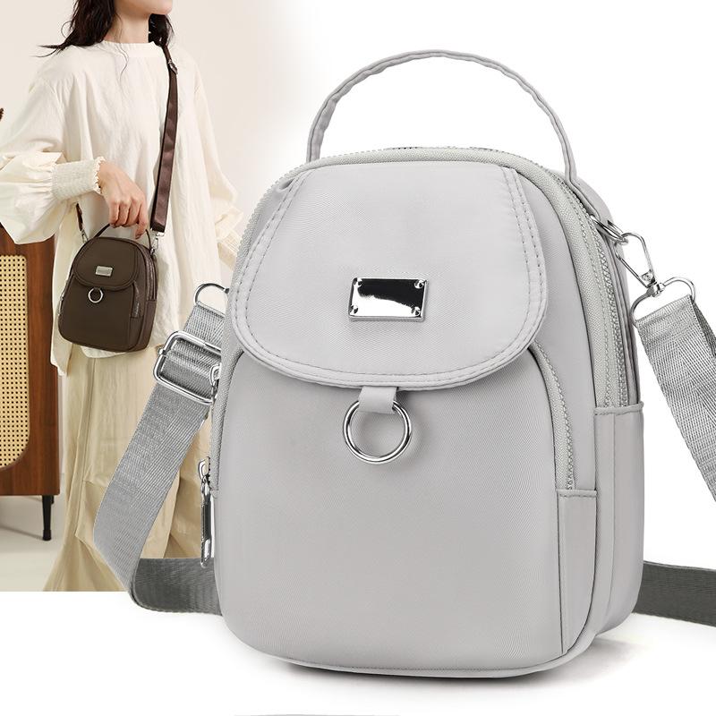 Chic Mini Shoulder Bag, Lightweight Nyl Crossbody Bags with Adjustable Strap, Stylish Multiple Pockets Phe Wallet for Daily