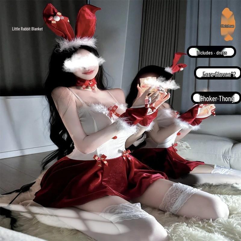 Christmas Temptation: Sexy Lingerie Role Play Costume Set