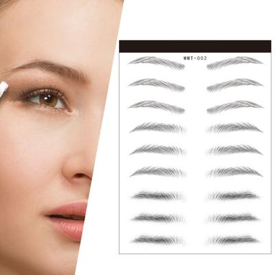 1 Sheet Universal Eyebrow Transfers Sticker Semi-permanent Shaping Long-lasting Tattoo Peel Off Eyebrow Sticker for Women