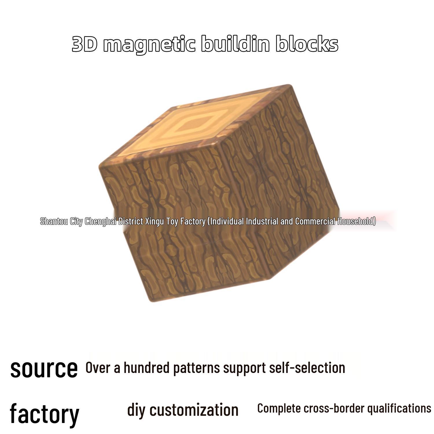 

Magnetic Cube Scene Set: Random Particle Building Blocks Toy