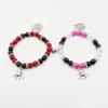 2Pcs Fashion Halloween Spiders Couple Bracelets Magnetic Heart Charm Bangle Festival Hand Link Jewelry Accessories Gift