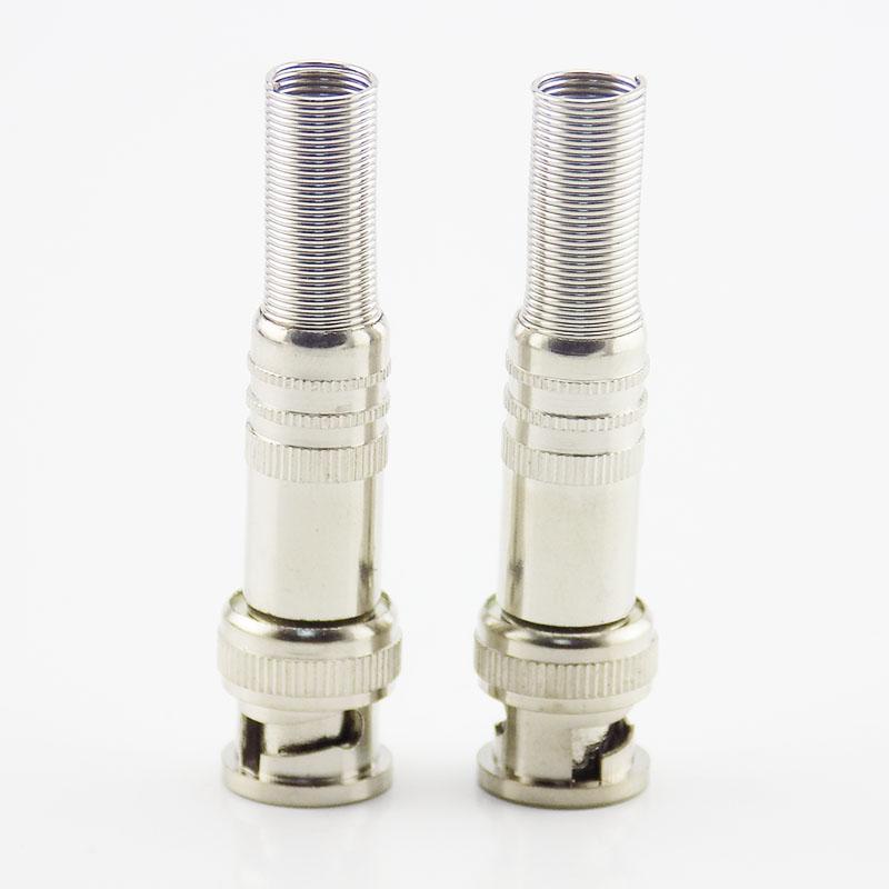 5pcs Coaxial RG59 Twist Spring Adapter BNC Connector Jack Twist-on BNC Male Camera CCTV Accessories Surveillance Kit