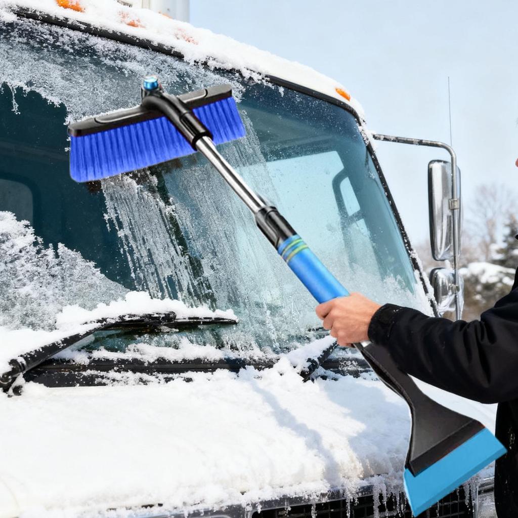 Ice Scrapers for Car Windshield Ergonomic Telescopic Detachable Automotive Window Cleaning Shovel for Vehicle Truck SUV Window