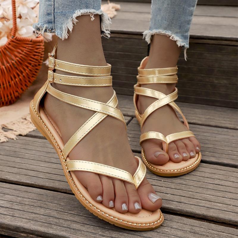 Neue Lässige Sandalen Damen Koreanischer Sommer Neuer Schnallen Kleiner Duft Lässige Keilsandalen Damen