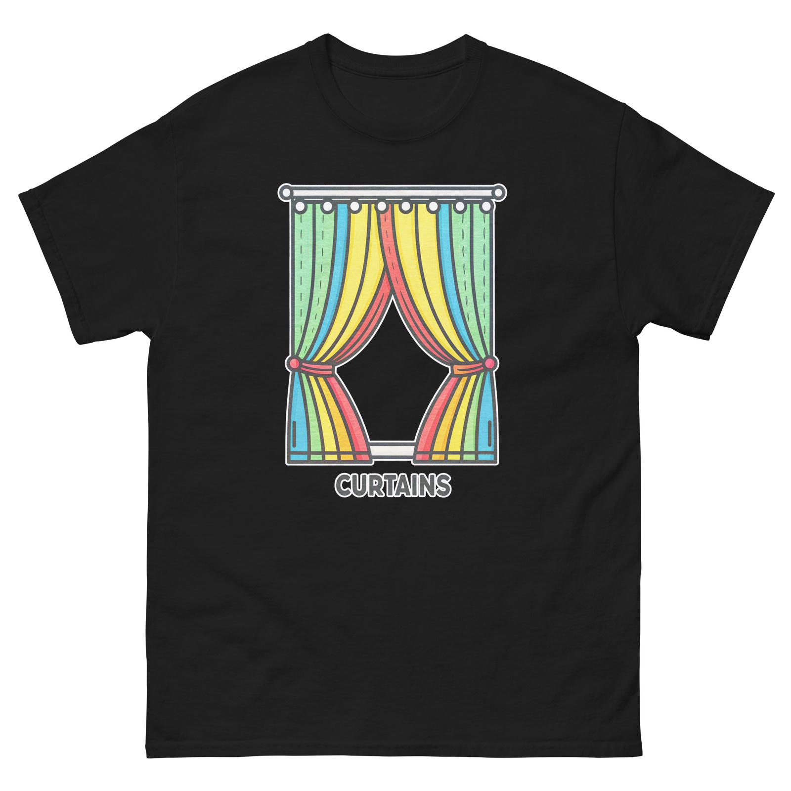 Curtains Hotel Item Travel Motel T-Shirt S