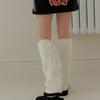 YUPPE COLOR KNIT LEG WARMER_IVORY