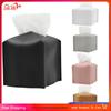 Decorative Square Tissue Box PU Leather Tissue Holder Facial Paper Organizer for Bathroom Modern Tissue Box Holder Kitchen