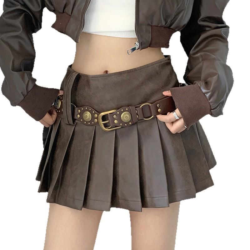 Western Cowboy Retro Belt for Women: Xinjiang Travel, Hot Girl, Post-Apocalyptic Style with Skirts & Pants
