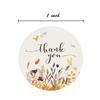 100-500 Pieces / Roll 4 Kinds Of Flowers Thank You Stamp Sticker Clip Christmas Sticker Decoration Sticker Stationery Sticker