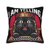 I Am Yelling Carl Donut Cat Meme Pillow Case Funny Pillow Cover Soft Pillowcases For Living Room Chair