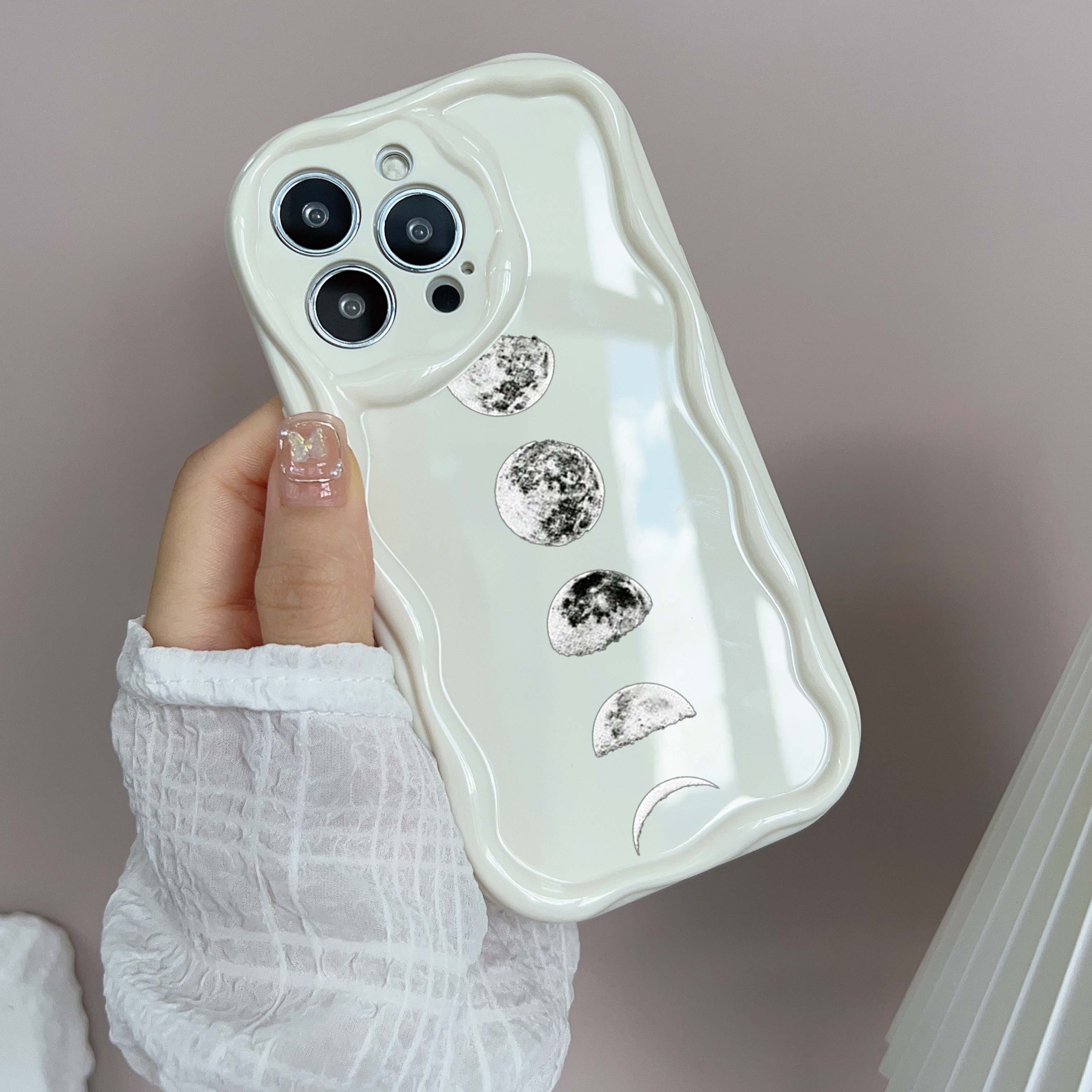 N29 Space Moon Astronaut art Волнистый чехол для телефона для iPhone 15 14 13 Pro — фото 4