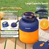 Aenaeder Portable Wireless Juicer Cup 1300Ml Large Capacity Sharp Blades Dual Lids For Outdoor Sports Camping Picnic